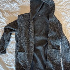 SHEIN Charcoal Knit Cardigan